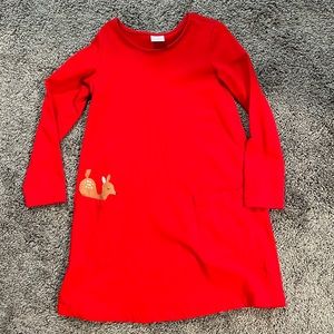 Hanna Andersson Red Reindeer Dress
